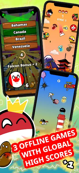 Countryball Potato Mayhem (Кантрибол Потето Мейхем) [МОД: Все открыто, Дополнительные деньги и Меню MOD] Screenshot 2