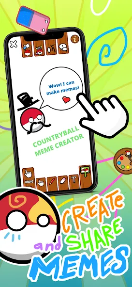 Countryball Potato Mayhem (Кантрибол Потето Мейхем) [МОД: Все открыто, Дополнительные деньги и Меню MOD] Screenshot 4