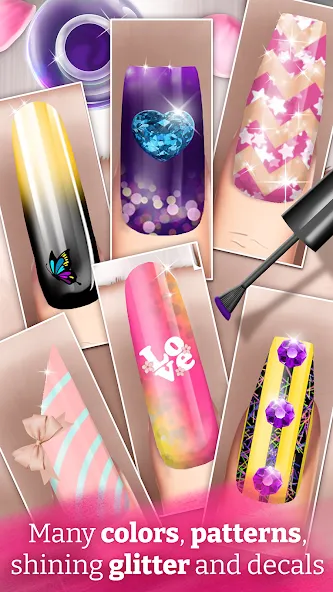 Nail Art Fashion Salon Game [МОД: Много монет, Открытые уровни и Мега MOD] Screenshot 4
