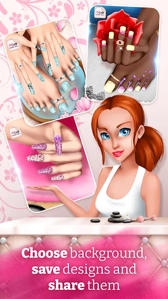 Nail Art Fashion Salon Game [МОД: Много монет, Открытые уровни и Мега MOD] Screenshot 5
