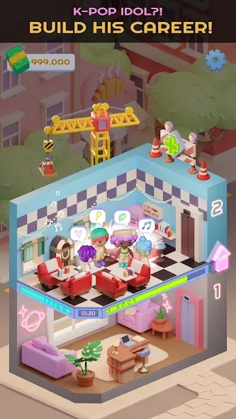 Idol Tower: K-pop & Models (Айдол Тауэр) [МОД: Много денег, Монет и Все открыто] Screenshot 5