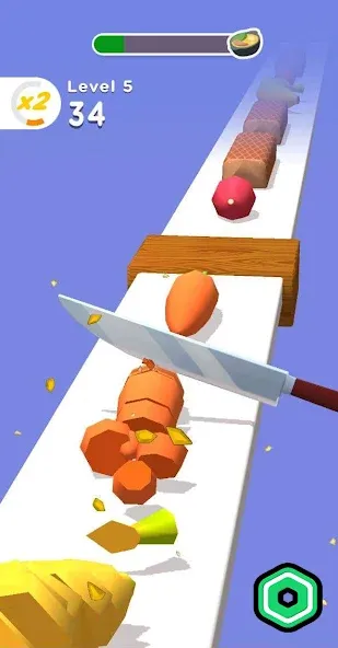 Super Slices Robux Roblominer (упер Слайсес Робукс Робломайнер) [МОД: Бесконечные деньги, Монеты и Мега MOD] Screenshot 2