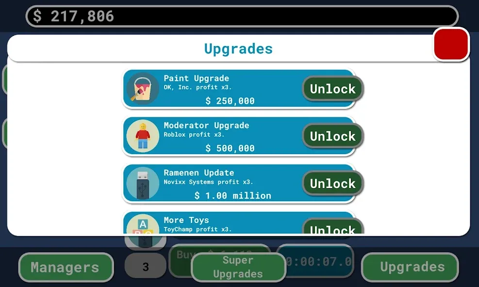 The Ok Clicker (Ди Ок Кликер) [МОД: Меню, Бесконечные монеты и Открытые уровни] Screenshot 3
