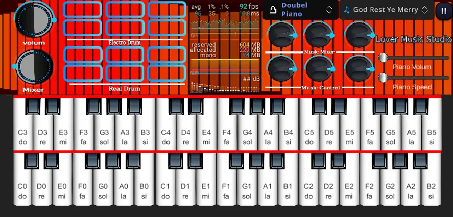 Org Piano:Real Piano Keyboard (Орг Пиано) [МОД: Все открыто, Дополнительные деньги и Меню MOD] Screenshot 5