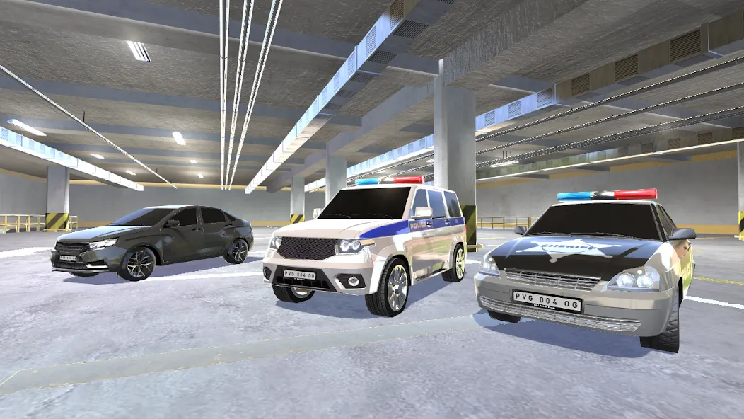 Police Car Chase [МОД: Меню, Бесконечные монеты и Открытые уровни] Screenshot 1
