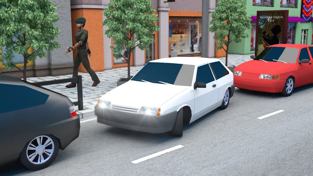 Russian Cars: 8 in City [МОД: Много монет, Открытые уровни и Мега MOD] Screenshot 1