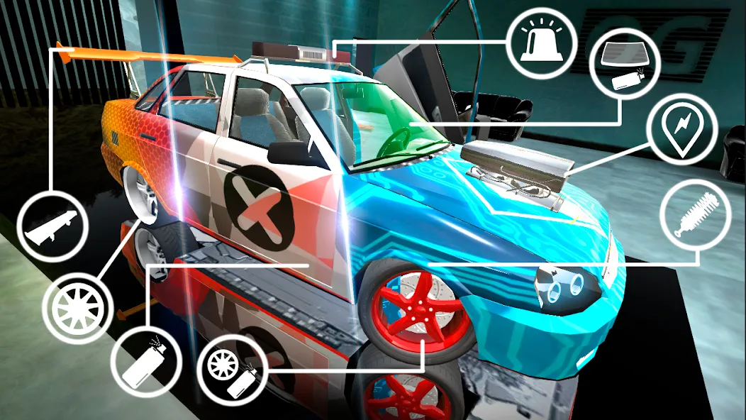 Russian Cars: Priorik 2 [МОД: Бесконечные деньги, Монеты и Мега MOD] Screenshot 2