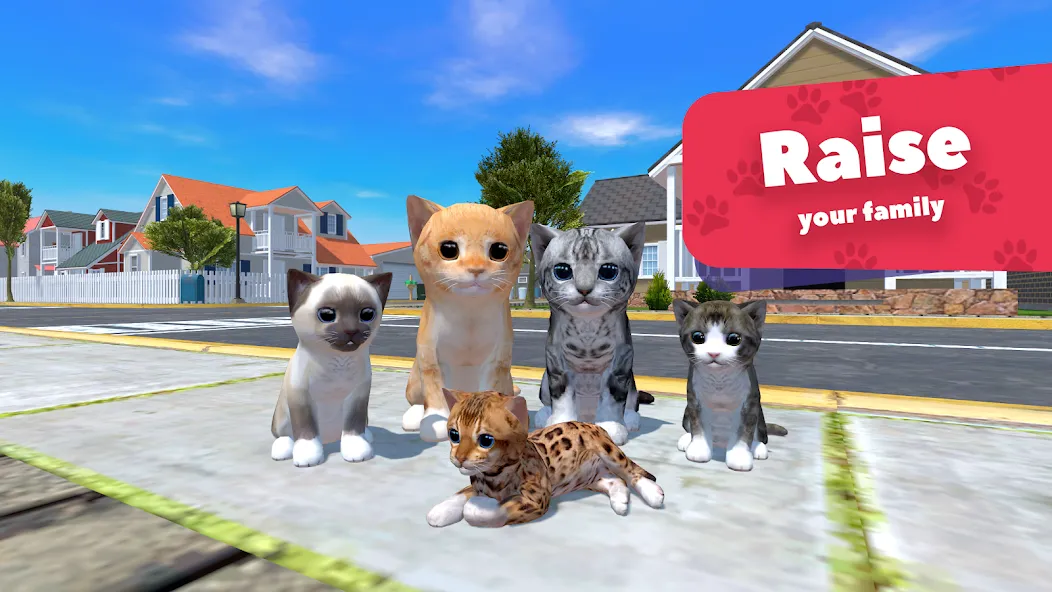 Cat Simulator - Animal Life [МОД: Много денег, Монет и Все открыто] Screenshot 1