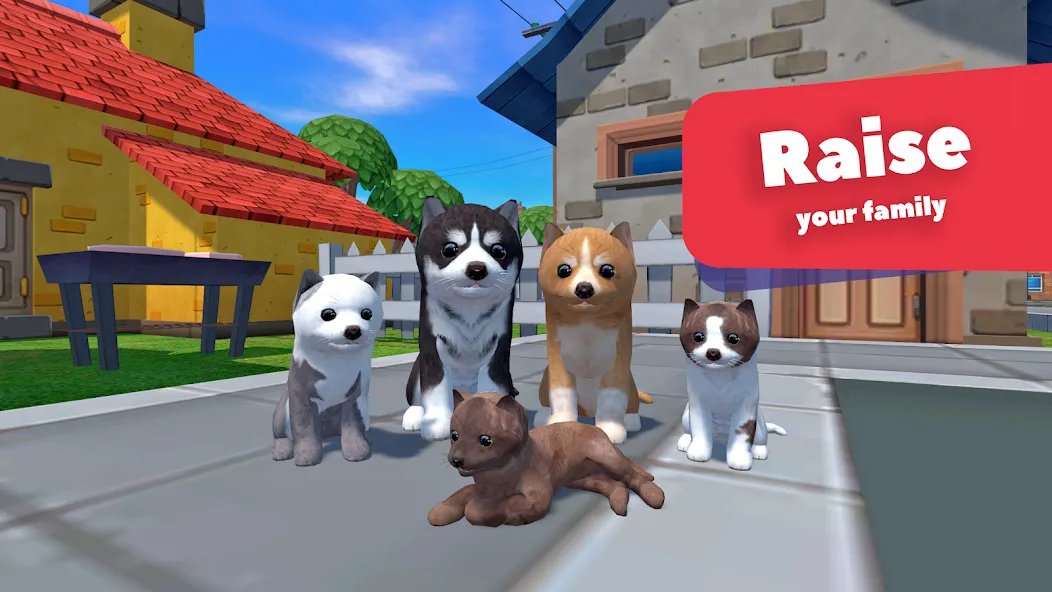 Dog Simulator - Animal Life [МОД: Меню, Бесконечные монеты и Открытые уровни] Screenshot 1