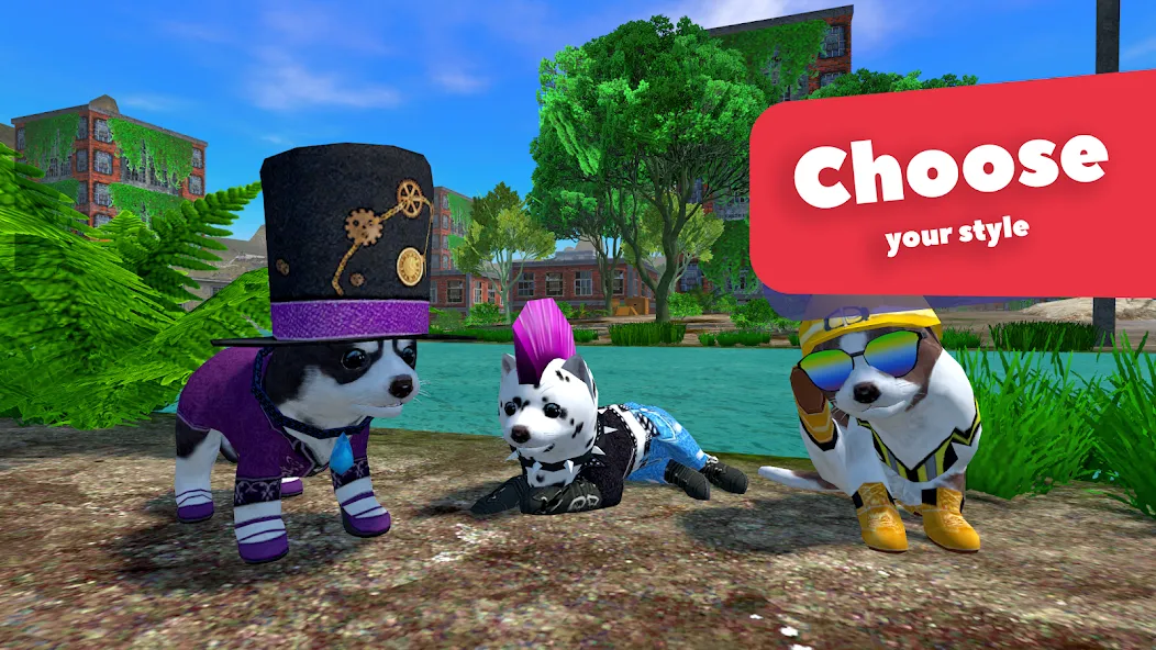 Dog Simulator - Animal Life [МОД: Меню, Бесконечные монеты и Открытые уровни] Screenshot 3