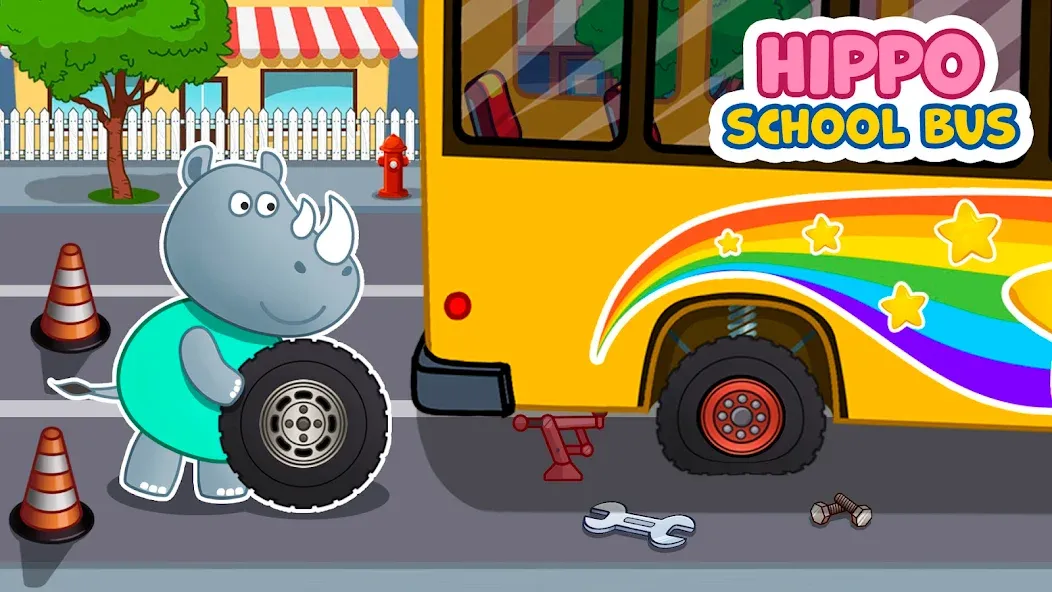 Kids School Bus Adventure [МОД: Много монет, Открытые уровни и Мега MOD] Screenshot 4