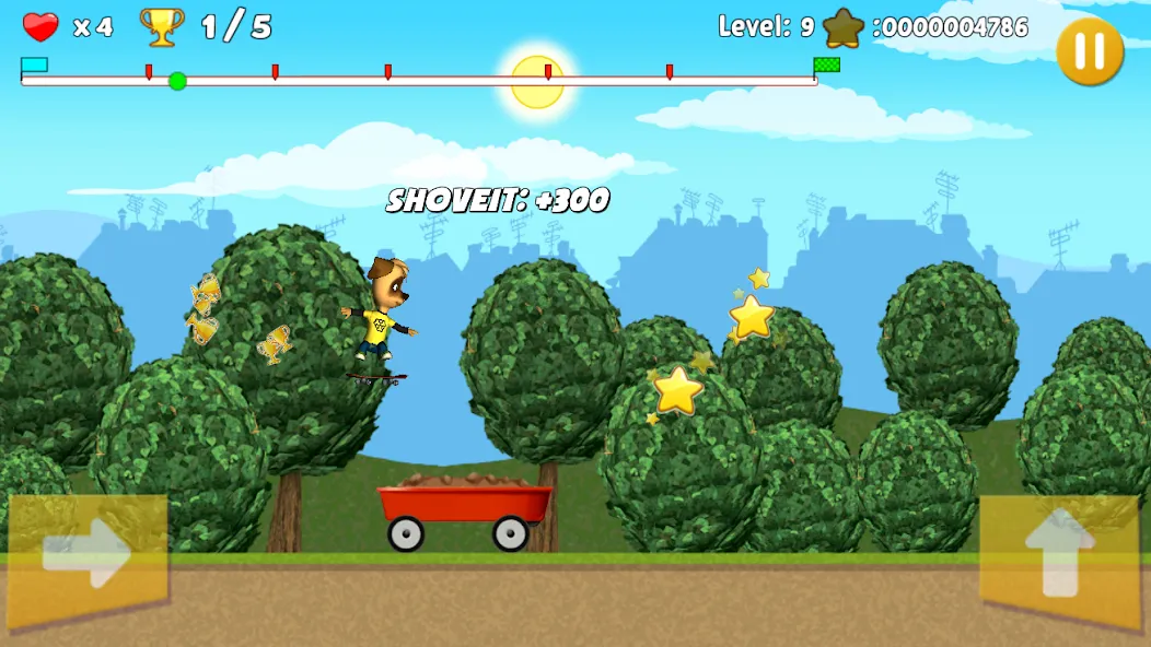 Pooches: Skateboard [МОД: Много монет, Открытые уровни и Мега MOD] Screenshot 5