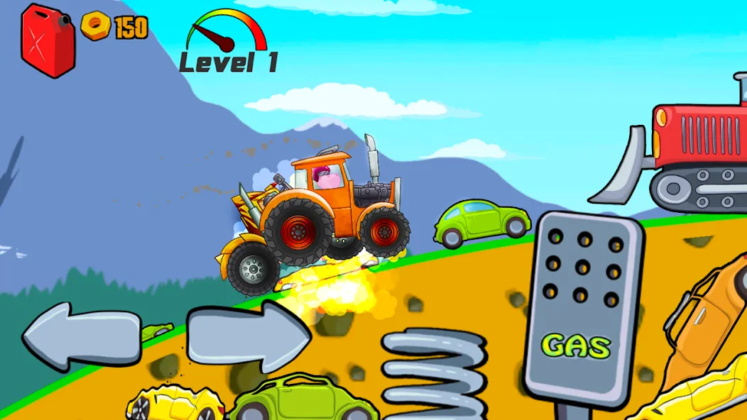 Kids Monster Truck Racing Game [МОД: Много денег, Монет и Все открыто] Screenshot 3
