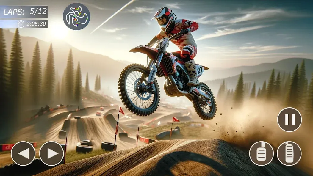 MX Bikes: Motocross Dirt bikes [МОД: Меню, Бесконечные монеты и Открытые уровни] Screenshot 1