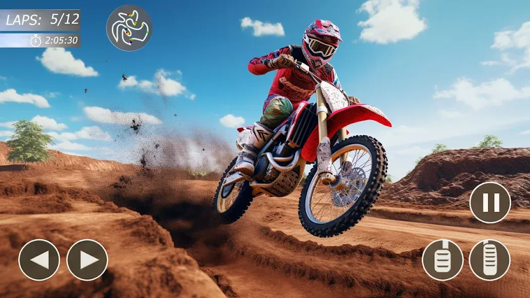 MX Bikes: Motocross Dirt bikes [МОД: Меню, Бесконечные монеты и Открытые уровни] Screenshot 2