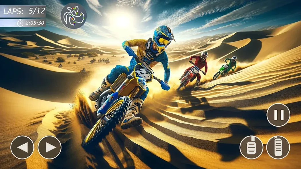 MX Bikes: Motocross Dirt bikes [МОД: Меню, Бесконечные монеты и Открытые уровни] Screenshot 5