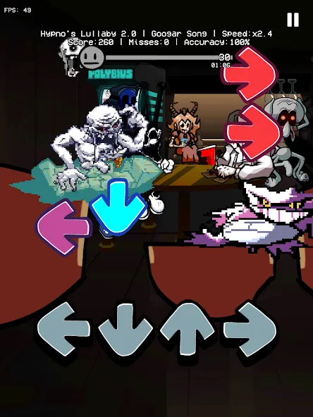 Hypno Mix Five Nights Battle (ФНФ Хипно Микс Пять Ночей) [МОД: Много денег, Монет и Все открыто] Screenshot 5