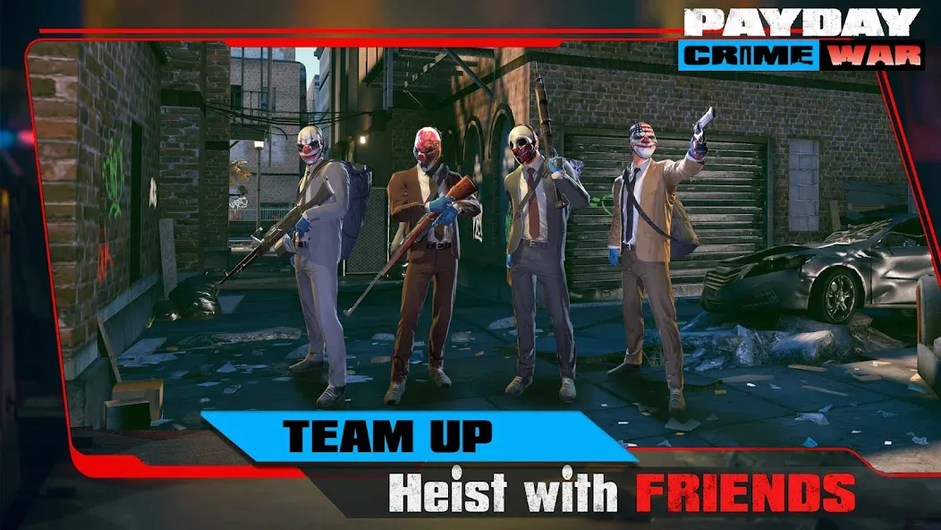 PAYDAY: Crime War (Пейдей) [МОД: Бесконечные деньги, Монеты и Мега MOD] Screenshot 2