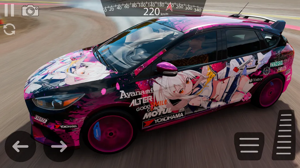 Drive Ford Focus RS Simulator (Драйв Форд Фокус РС Симулятор) [МОД: Деньги, Монеты и Меню MOD] Screenshot 2