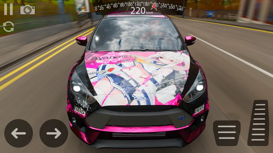 Drive Ford Focus RS Simulator (Драйв Форд Фокус РС Симулятор) [МОД: Деньги, Монеты и Меню MOD] Screenshot 4