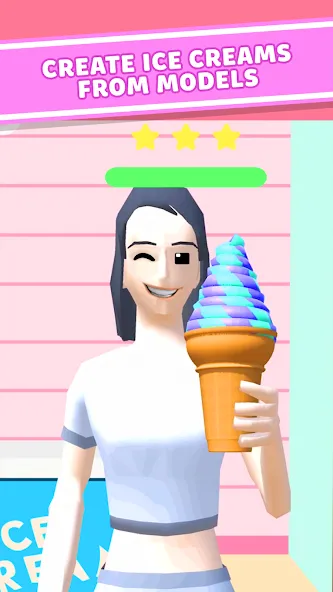 Ice Cream Inc. ASMR, DIY Games [МОД: Все открыто, Дополнительные деньги и Меню MOD] Screenshot 3