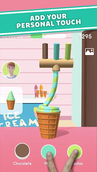 Ice Cream Inc. ASMR, DIY Games [МОД: Все открыто, Дополнительные деньги и Меню MOD] Screenshot 5