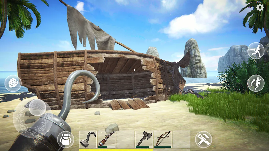 Last Pirate: Survival Island (Ласт Пират) [МОД: Деньги, Монеты и Меню MOD] Screenshot 1