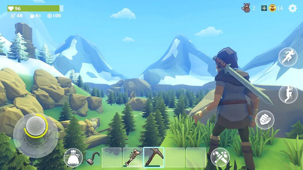 Last Viking: God of Valhalla (Ласт Вайкинг) [МОД: Много денег, Монет и Все открыто] Screenshot 1