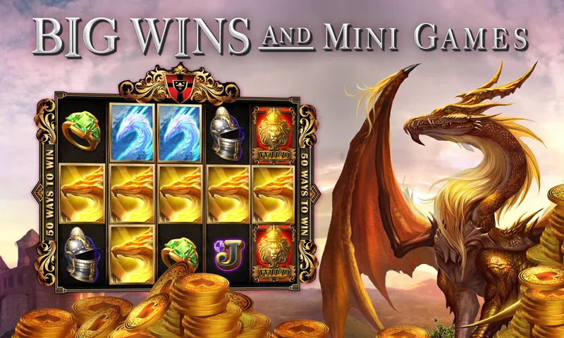 Slots Dragon Machine (Трон драконов слоты) [МОД: Много монет, Открытые уровни и Мега MOD] Screenshot 1