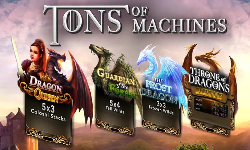 Slots Dragon Machine (Трон драконов слоты) [МОД: Много монет, Открытые уровни и Мега MOD] Screenshot 3