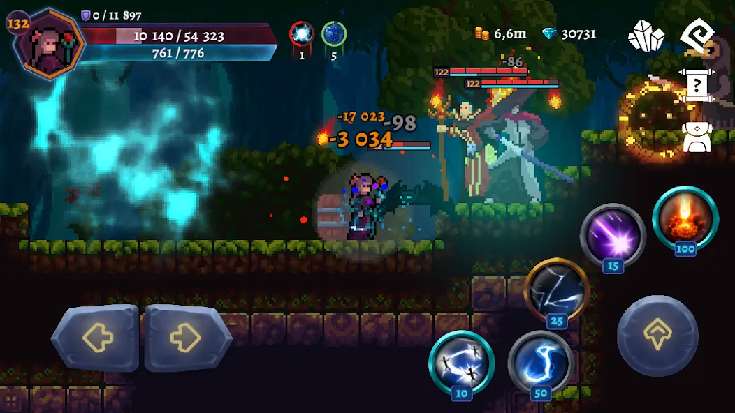 Darkrise - Pixel Action RPG (Даркрайс) [МОД: Много монет, Открытые уровни и Мега MOD] Screenshot 1