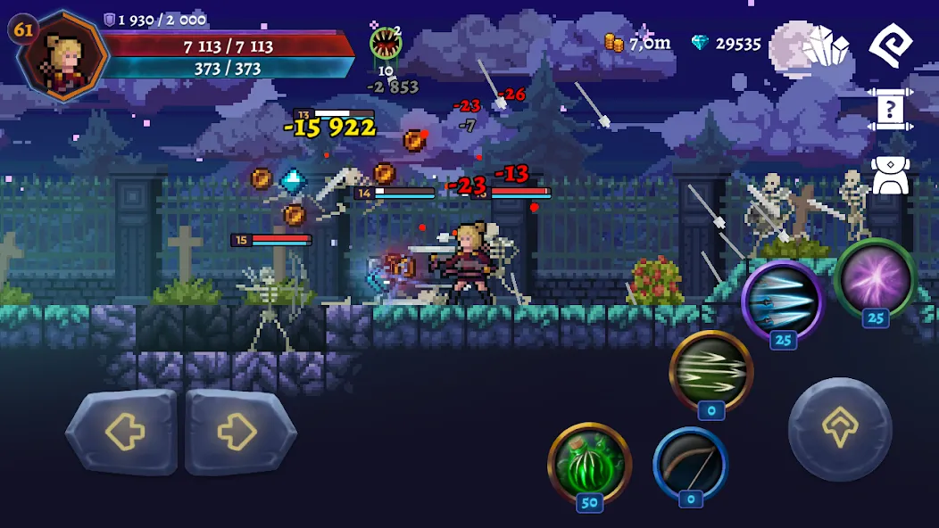Darkrise - Pixel Action RPG (Даркрайс) [МОД: Много монет, Открытые уровни и Мега MOD] Screenshot 3