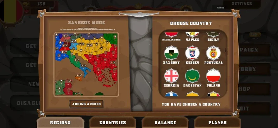 World conquest: Europe 1812 (Всемирное завоевание) [МОД: Бесконечные деньги, Монеты и Мега MOD] Screenshot 2