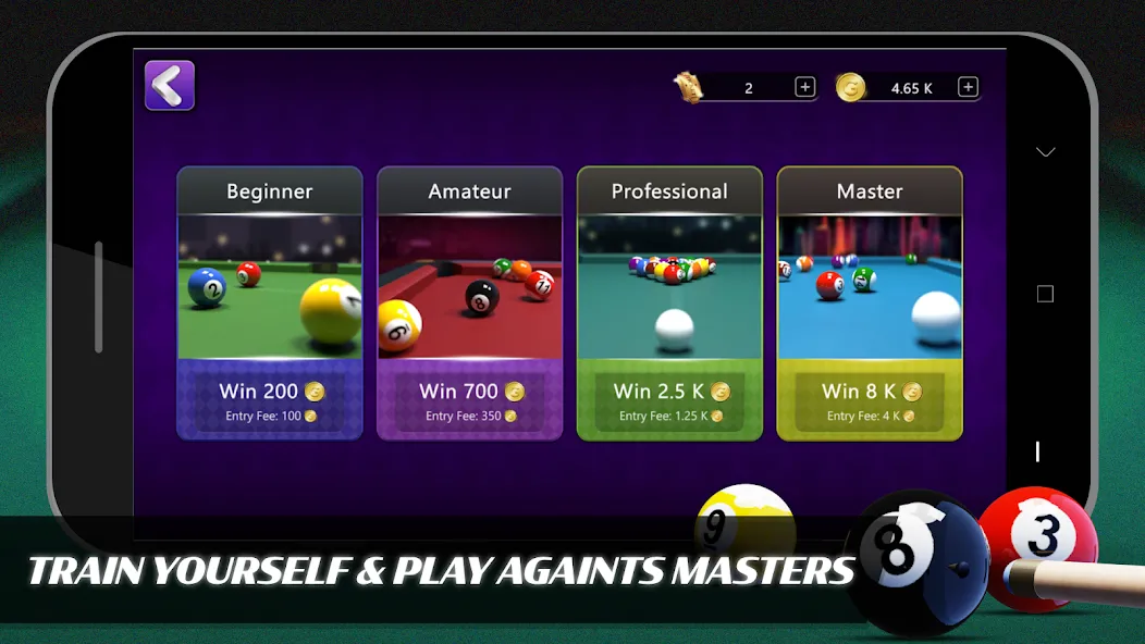 8 Ball Billiards Offline Pool (Балл Бильярд Оффлайн Пул) [МОД: Много монет, Открытые уровни и Мега MOD] Screenshot 2