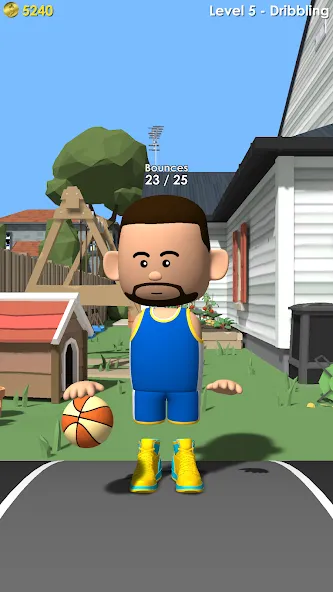 The Real Dribble (Зе Реал Дрибл) [МОД: Все открыто, Дополнительные деньги и Меню MOD] Screenshot 1