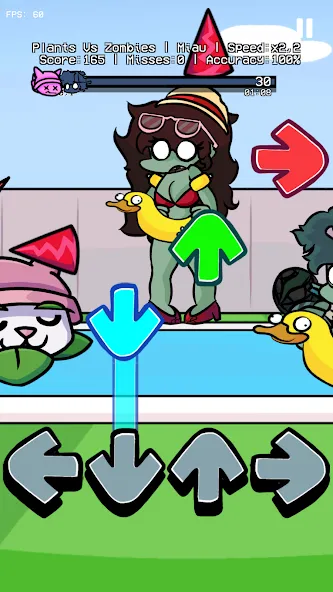 Plants vs Rappers Beat Battles (ФНФ Растения против Рэп Фанкеров мод) [МОД: Деньги, Монеты и Меню MOD] Screenshot 1