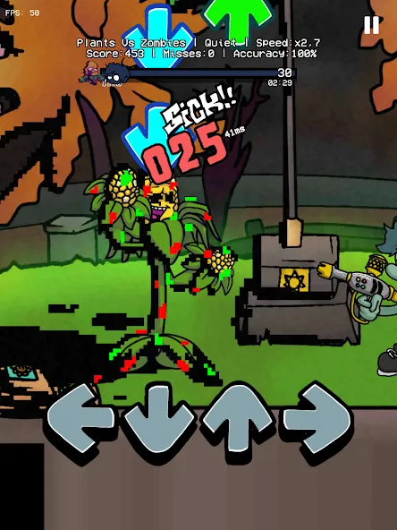Plants vs Rappers Beat Battles (ФНФ Растения против Рэп Фанкеров мод) [МОД: Деньги, Монеты и Меню MOD] Screenshot 5