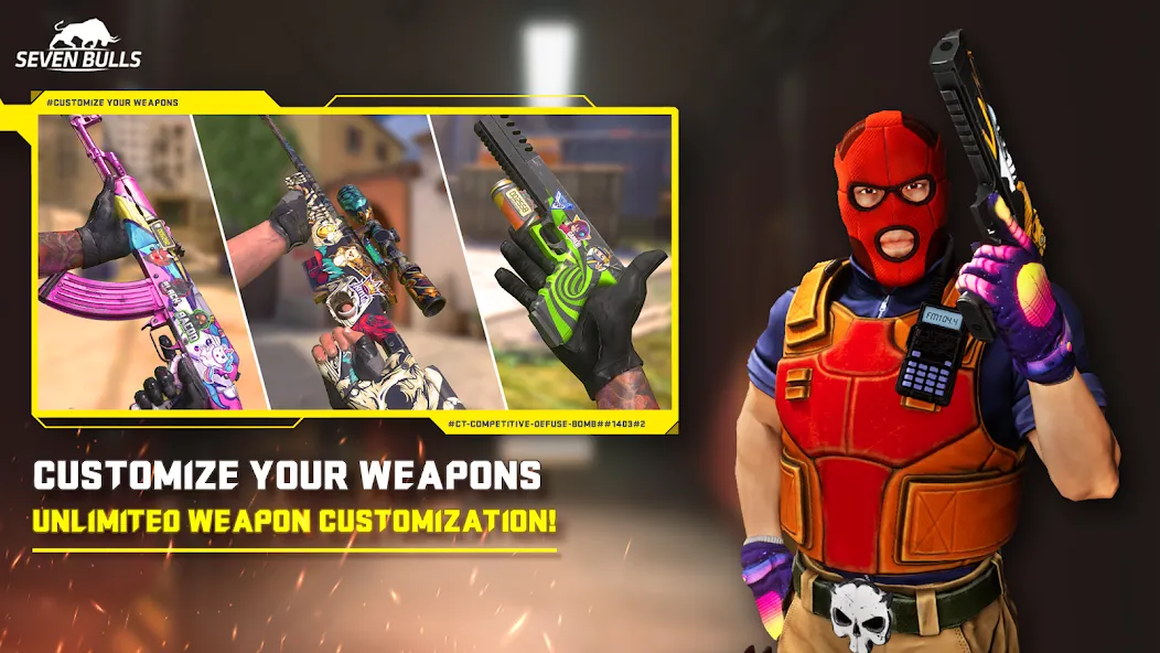 Counter Attack Multiplayer FPS (Каунтер Аттак Мультиплеер ФПС) [МОД: Меню, Бесконечные монеты и Открытые уровни] Screenshot 3