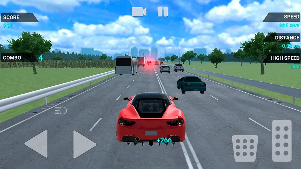 Traffic Racer Speeding Highway (Трафик Рейсер Скоростная Шоссе) [МОД: Много денег, Монет и Все открыто] Screenshot 2