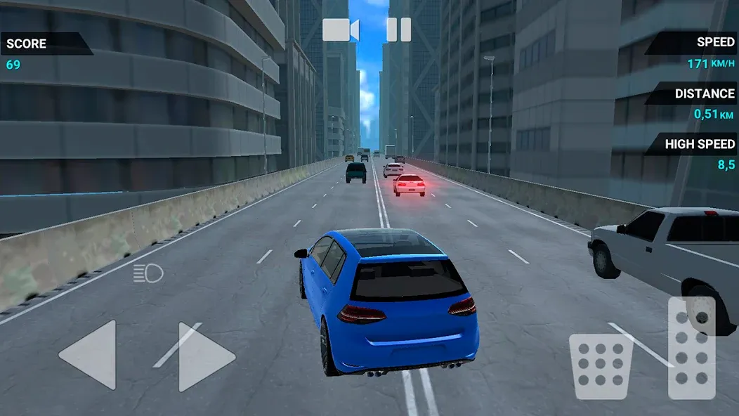 Traffic Racer Speeding Highway (Трафик Рейсер Скоростная Шоссе) [МОД: Много денег, Монет и Все открыто] Screenshot 5