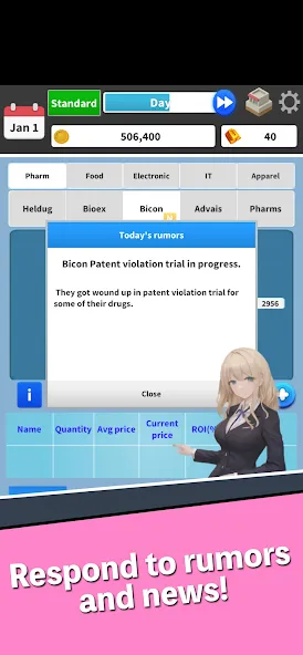 Stock Game - Capitalism [МОД: Много денег, Монет и Все открыто] Screenshot 3