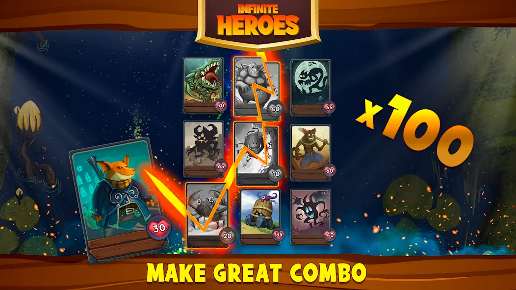 Card Dungeons: Rouge RPG (Кард Данжены) [МОД: Много денег, Монет и Все открыто] Screenshot 4