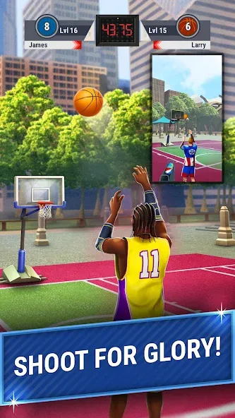 3pt Contest: Basketball Games [МОД: Много денег, Монет и Все открыто] Screenshot 2