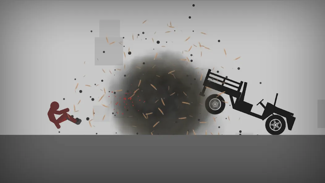 Stickman Dismounting (тикман Дисмаунтинг) [МОД: Много денег, Монет и Все открыто] Screenshot 1
