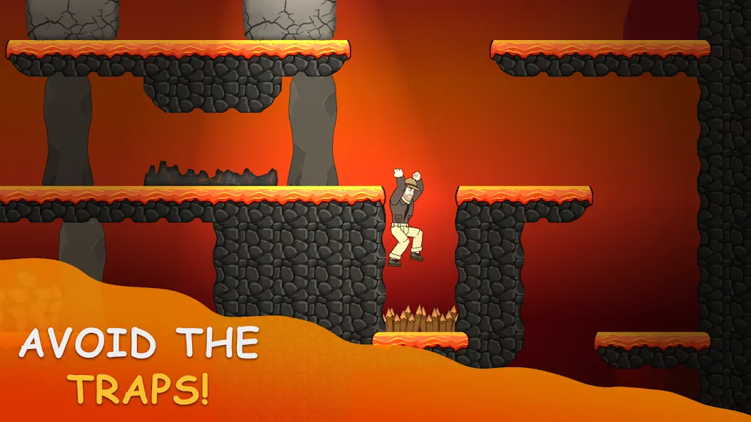 Volcano Escape (Вулканическое бегство) [МОД: Меню, Бесконечные монеты и Открытые уровни] Screenshot 4