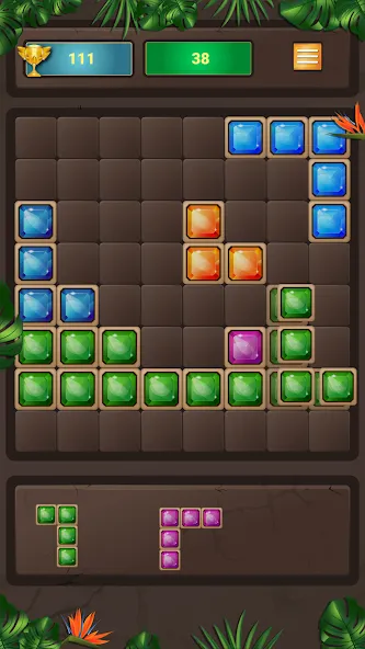 Block Puzzle (Блокголоволомка) [МОД: Меню, Бесконечные монеты и Открытые уровни] Screenshot 1