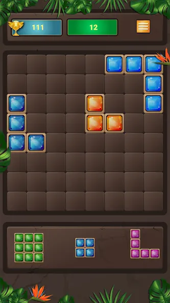 Block Puzzle (Блокголоволомка) [МОД: Меню, Бесконечные монеты и Открытые уровни] Screenshot 5
