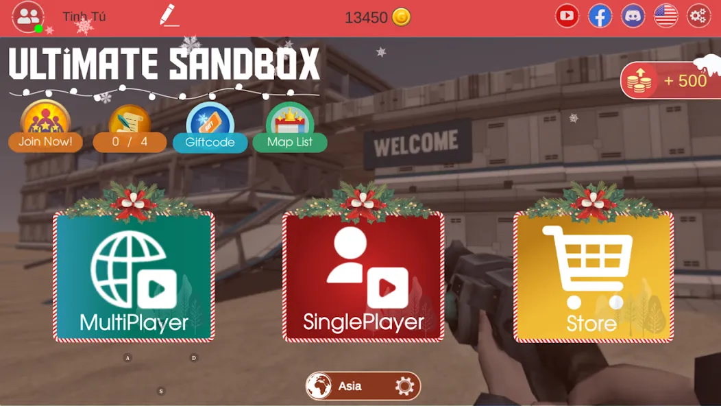 Ultimate Sandbox: Mod Online (Ультимейт Сэндбокс) [МОД: Бесконечные деньги, Монеты и Мега MOD] Screenshot 1