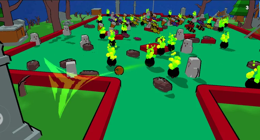 MiniGolf Madness: Halloween (МиниГольф безумие) [МОД: Много монет, Открытые уровни и Мега MOD] Screenshot 2