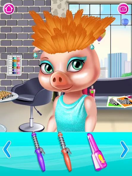 Beauty salon: hair salon [МОД: Все открыто, Дополнительные деньги и Меню MOD] Screenshot 3